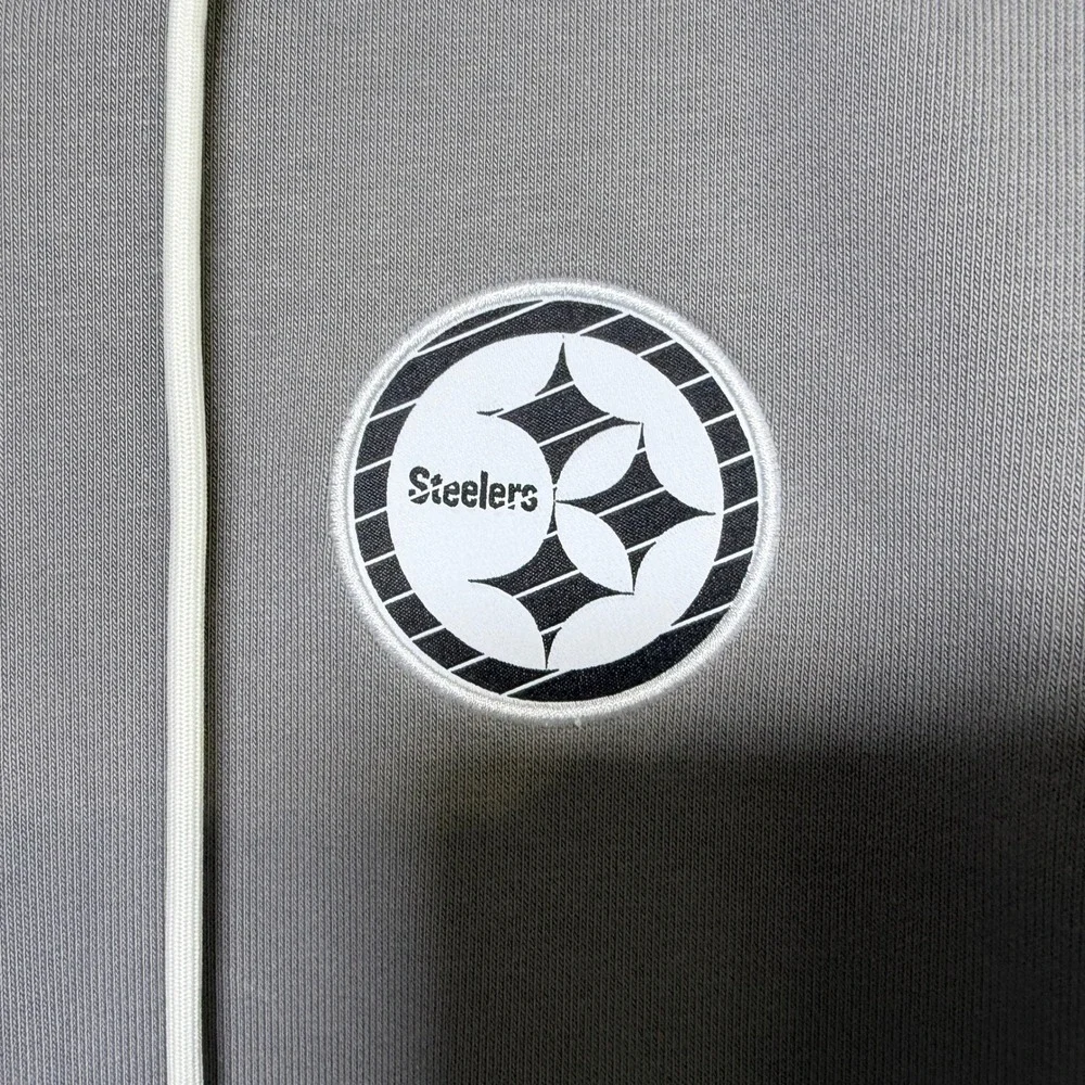 Nike Standard Issue Pittsburgh Steelers Dri-FIT Full Zip Hoodie Mens XL Gray